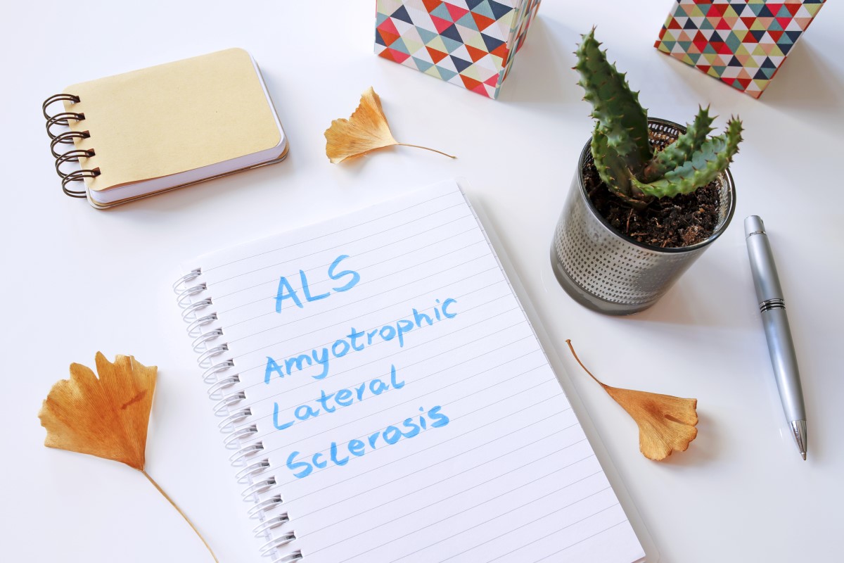 Amyotrophic-Lateral-Sclerosis - ALS nápis na papieri