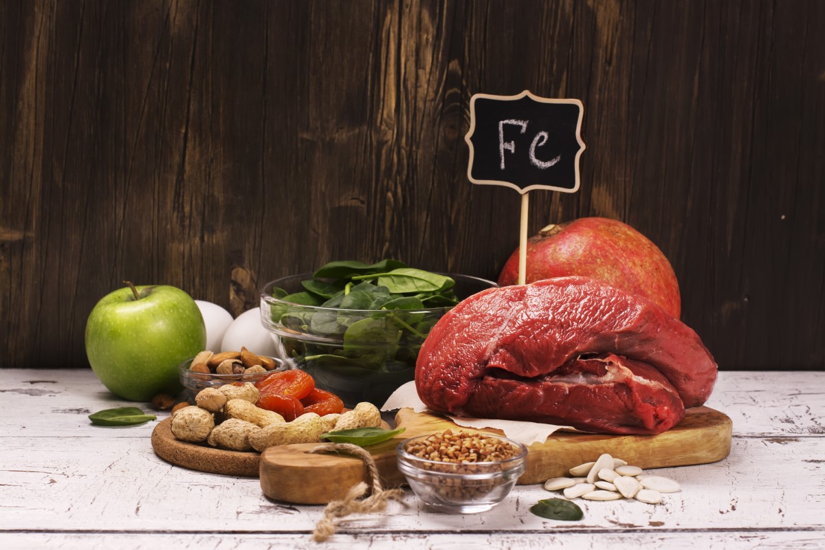 Potraviny pri anémii - produkty s tabuľkou Fe - železo