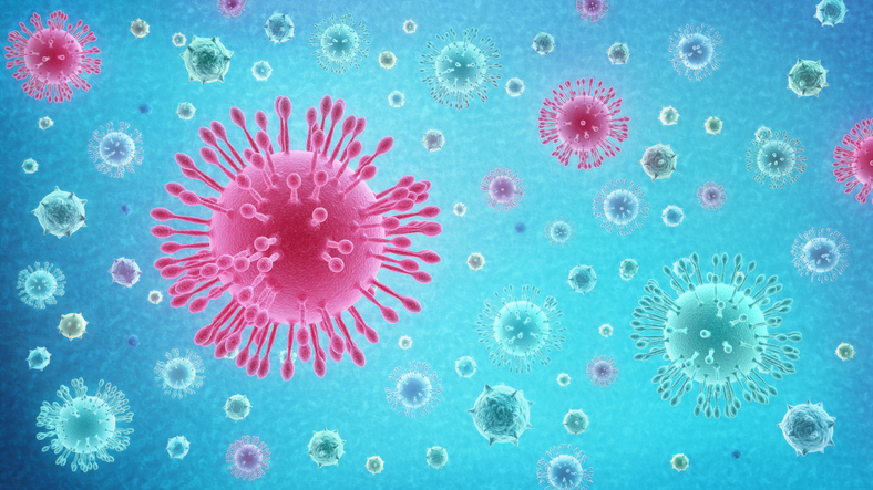 Coronavirus, Zdroj: Getty images Koronavírus v 3D zobrazení